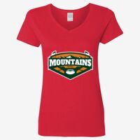 Ladies' Heavy Cotton™ V-Neck T-Shirt Thumbnail