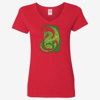 Ladies' Heavy Cotton™ V-Neck T-Shirt Thumbnail