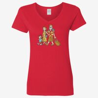 Ladies' Heavy Cotton™ V-Neck T-Shirt Thumbnail