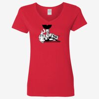 Ladies' Heavy Cotton™ V-Neck T-Shirt Thumbnail