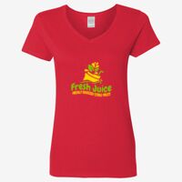 Ladies' Heavy Cotton™ V-Neck T-Shirt Thumbnail