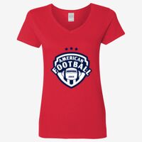 Ladies' Heavy Cotton™ V-Neck T-Shirt Thumbnail