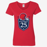 Ladies' Heavy Cotton™ V-Neck T-Shirt Thumbnail