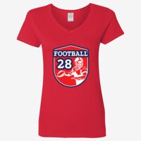 Ladies' Heavy Cotton™ V-Neck T-Shirt Thumbnail