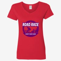 Ladies' Heavy Cotton™ V-Neck T-Shirt Thumbnail